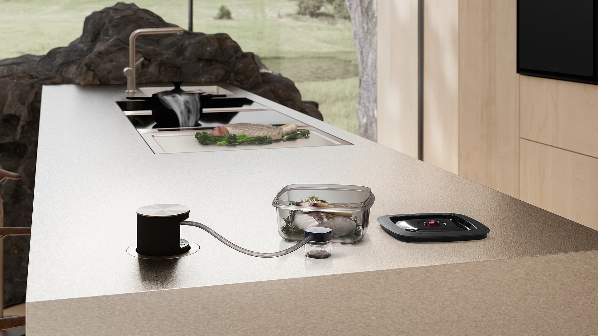 BORA QVac vacuum sealing system and accessories